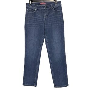 L.L.Bean Straight Leg Five Pocket Denim Jeans, Women’s, Color Blur, Size 8P
